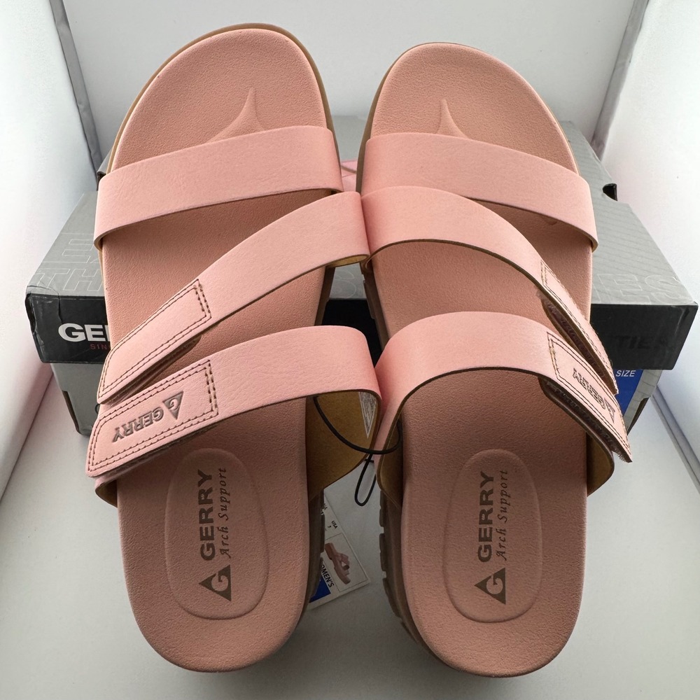 Gerry Choclo Sandal Women 7 Pink New Platform Arch Support Lug Sole 1967201 - Picture 4 of 8